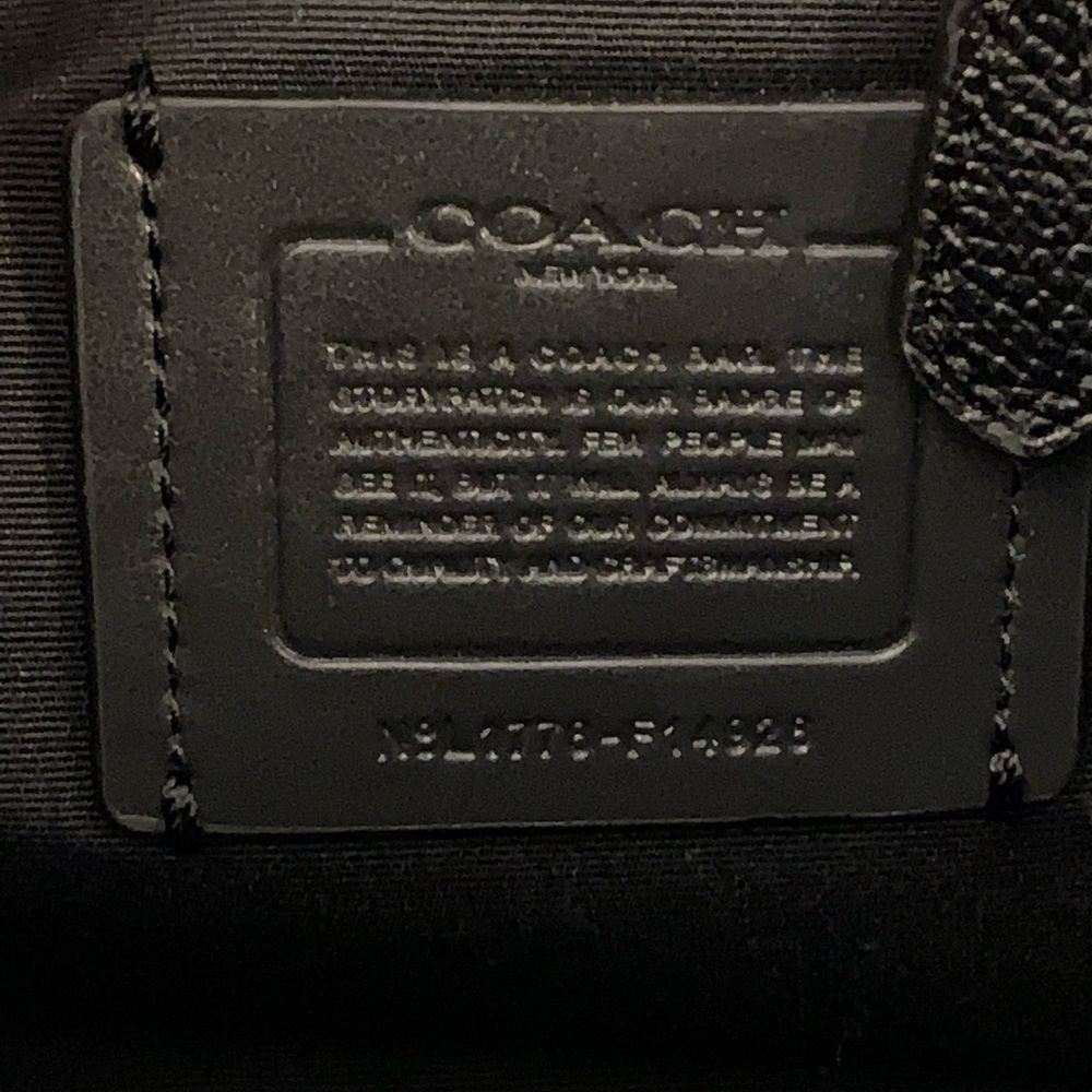 SOLD - COACH Crosby Leather Tote in Black - Excellent Condition - Picture 8 of 9